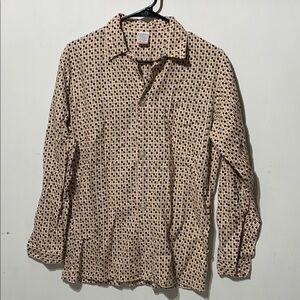 Vintage Sears Pajama Shirt Flannel Small 34-36